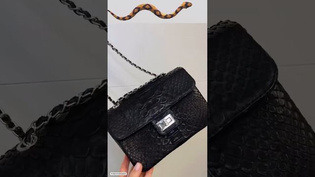 Сумки из натуральной кожи питона #питон #сумка_женская смотреть онлайн