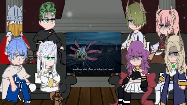 Sousou no Frieren react to Nezuko || Demon slayer - Gacha react