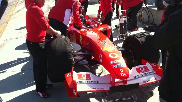 Guy Cosmo: Leaving The Pits in Ferrari F1 car смотреть онлайн