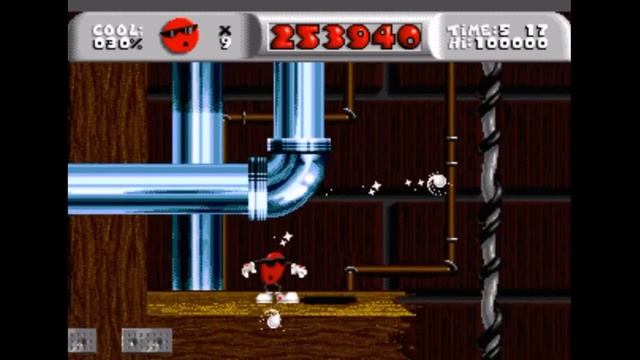 Sega Mega Drive 2 (Smd) 16-bit Cool Spot Level 9 Back to the Wall