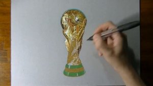 Как нарисовать кубок мира  Чемпионат мира по футболу(Кубок чемпионата мира)