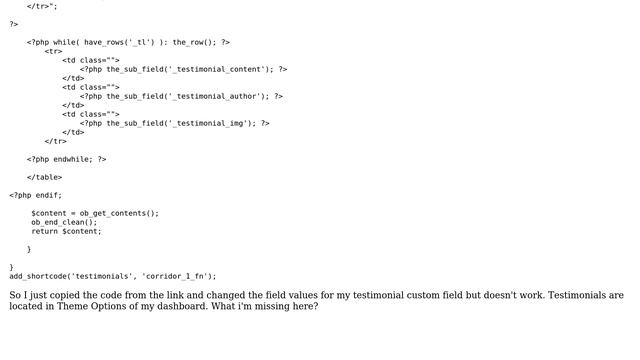 Wordpress: How to create an ACF shortcode with Repeater Field in WordPress functions.php? смотреть онлайн