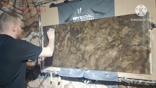 Темный насыщенный мрамор! Создаем имитацию рисунка мрамора!