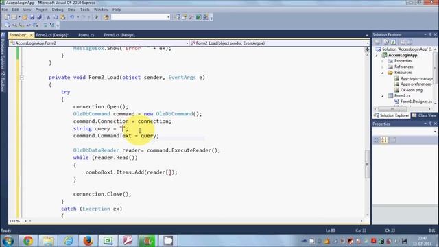 C# MS Access Database Tutorial 9 # How to Link Combobox with Database values смотреть онлайн