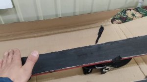 Ремонт скользяка  горных лыж с помощью EVA материалов.