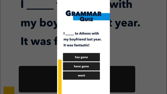 Quiz: Past Simple or Present Perfect? смотреть онлайн