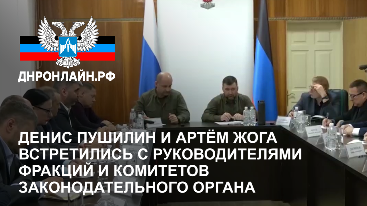 Денис Пушилин и Артём Жога встретились с руководителями фракций и комитетов законодательного органа смотреть онлайн