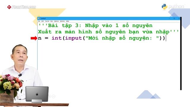 Lập trình Python cơ bản 1: Cách cài đặt và những câu lệnh đơn giản - thầy Phạm Đức Thành смотреть онлайн