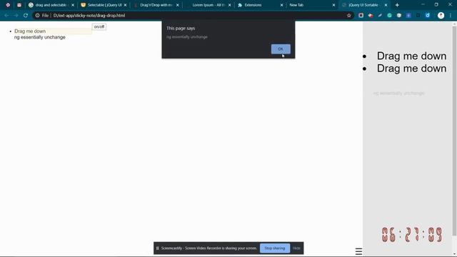 created drag and drop selectable jquery on sidebar menu смотреть онлайн