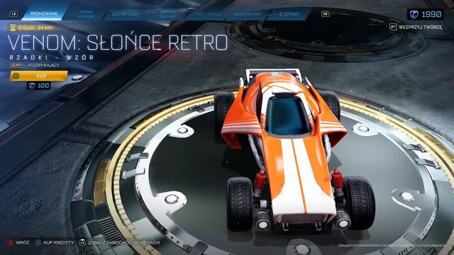 Wzór Venom: Słońce Retro - Szary (Rocket League) Grey Venom: Retro Sun Decal смотреть онлайн