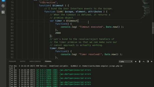 Cleanup when element destroy in angularjs смотреть онлайн