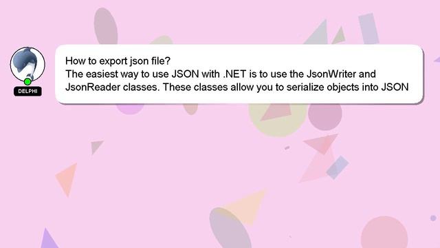 How to export json file? смотреть онлайн