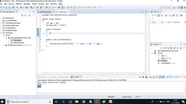 Java for Test Engineers : this and super Keyword : Part17 смотреть онлайн
