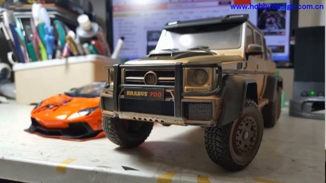 118 Brabus Mercedes BENZ G63 6X6 Finish hand building model（Build by Taiwan Model Master） смотреть онлайн