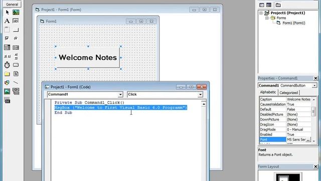 MsgBox Command of Visual basic 6 0 | Online Learning Community! смотреть онлайн