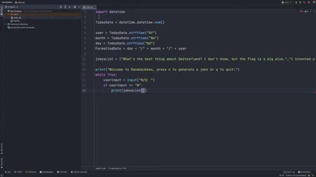 How to make a random joke generator app in Python for beginners смотреть онлайн