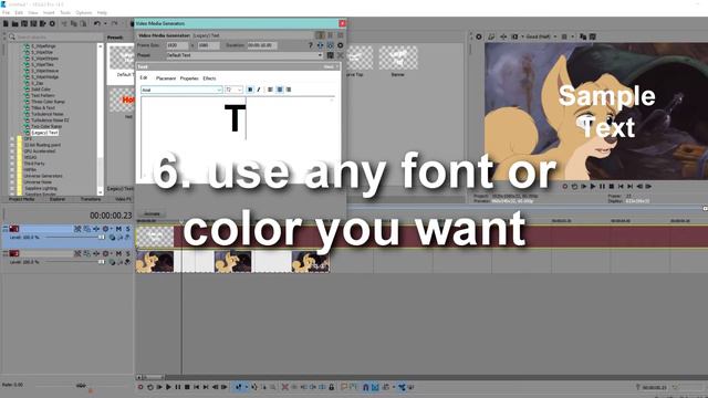 Sony Vegas Pro Tutorial: Text Effect #1 смотреть онлайн