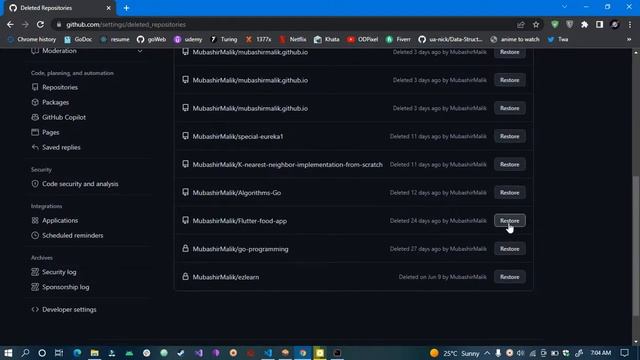 How to restore/recover deleted GitHub repositories? смотреть онлайн
