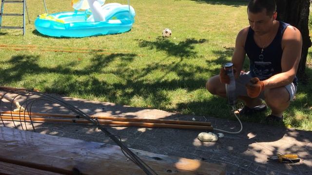 Hexbeam антенна 20/17/15/12/10/6 м (Ч2 как задуть удилища монтажной пеной) смотреть онлайн