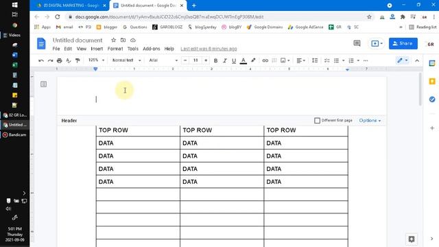 How to Repeat Top Row in a Table on Google Docs смотреть онлайн