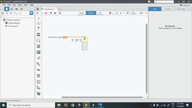 Determinant of 2x2 matrix in LabVIEW NXG 5.0.0 смотреть онлайн