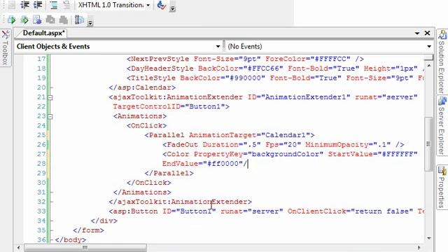 AJAX Control Toolkit Animation Extender смотреть онлайн