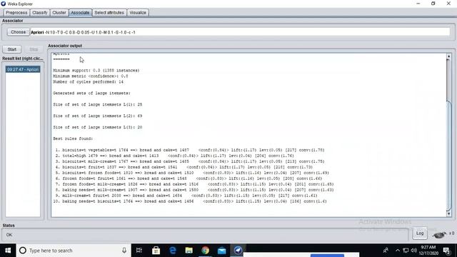 Apriori and FP Growth Algorithms dataset training using WEKA tool смотреть онлайн
