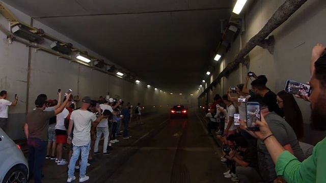 TOTAL CHAOS DURING TOP MARQUES MONACO !!! BURNOUTS, REVS, POLICE... смотреть онлайн