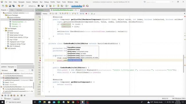 Custom Multi Selection JComboBox in Java Swing with FlatLaf UI смотреть онлайн
