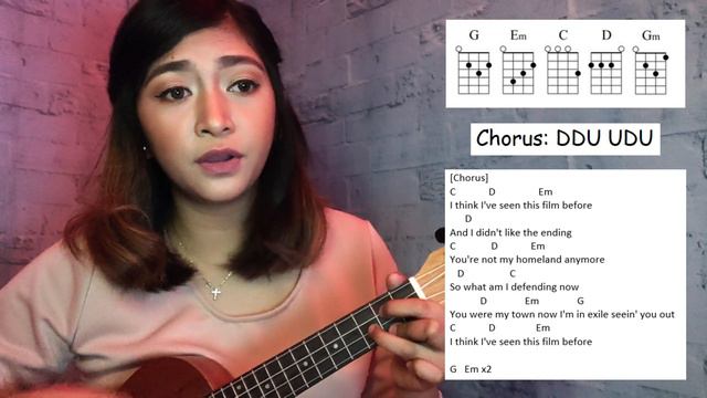 EXILE Ukulele Tutorial || Taylor Swift ft. Bon Iver (Chords and Lyrics) смотреть онлайн