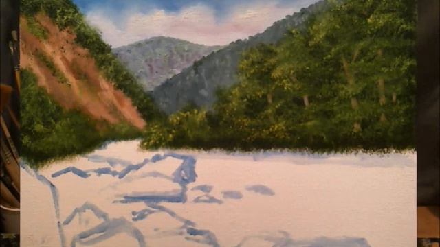 Горная река. Масло смотреть онлайн