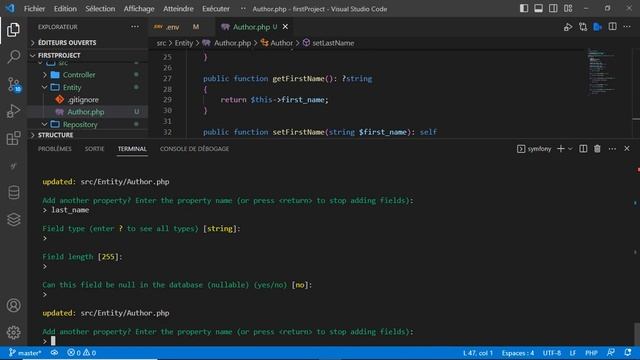 Apprendre Symfony - First Entity & Migration #7 смотреть онлайн