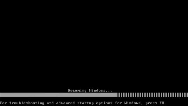 Windows Hibernation + Resume Screens!