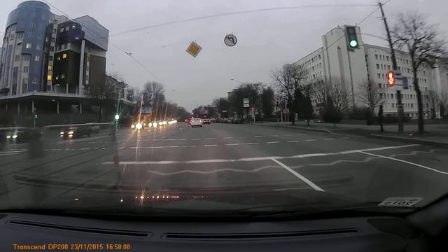 Котёнок выпал из машины