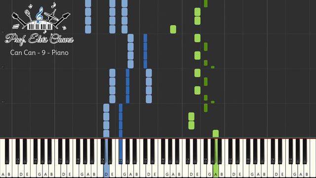 🎹 Can Can - 9 - Piano - Tutorial Teclado e Piano Fácil смотреть онлайн