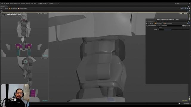 Houdini + Modeler - Modeling Robot VOD Part 10 смотреть онлайн