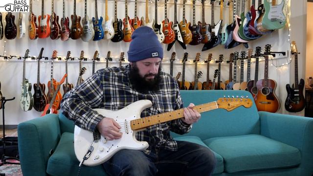 Fender Stratocaster 1959 maple neck & Olympic White over Sunburst! смотреть онлайн