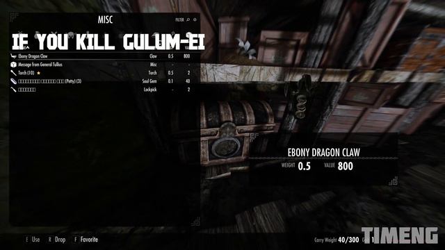 Skyrim ٠ What Happens if you kill Gulum-Ei in Quest «Scoundrel's Folly» смотреть онлайн