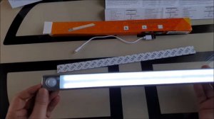 LED лампа линейная с датчиком движения. Светильник для квартиры.