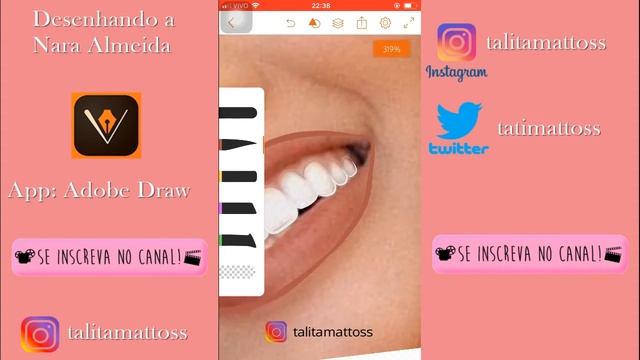 Como fazer desenho outline no adobe draw #Boca - Por Talita Mattos смотреть онлайн