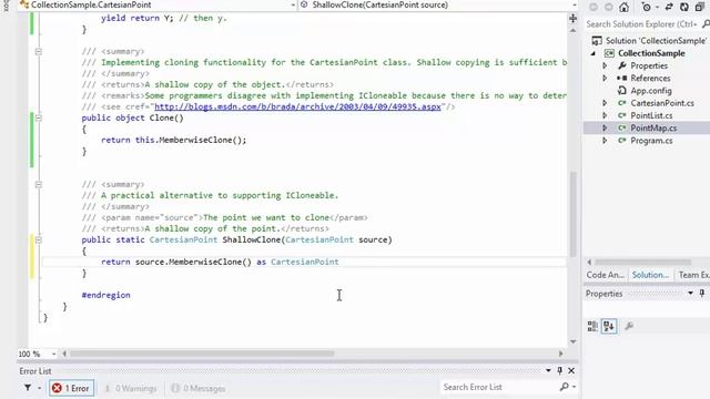 Collections in C# -Part 5 (Shallow/Deep Copy) смотреть онлайн