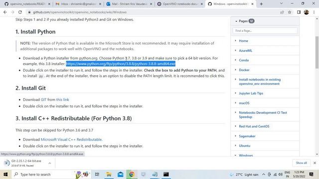 Intel OpenVINO 2022 1 installation, How to run the tutorials? (Windows) смотреть онлайн