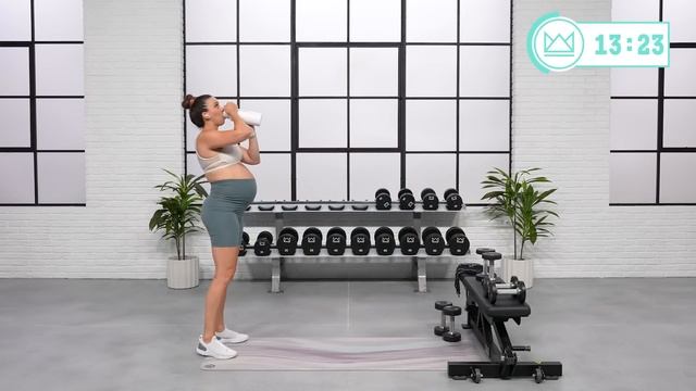 30 Minute Back and Biceps Workout-My Final Pregnant Workout! смотреть онлайн