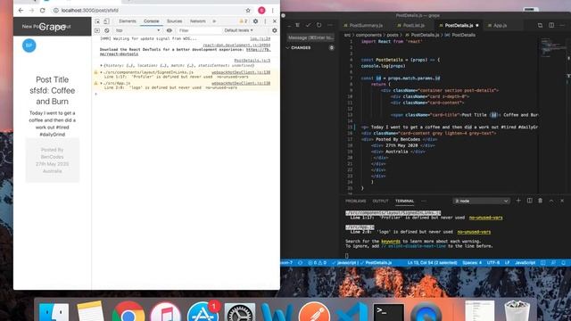 React, Redux & Firebase Tutorial #7 - Social Media App - Post Details Component смотреть онлайн