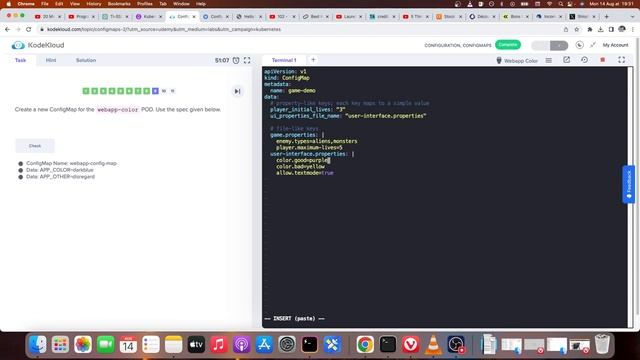 [kodekloud] CKAD Lab - ConfigMaps смотреть онлайн