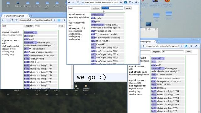 ChatRiver - experiments with websockets on chrome смотреть онлайн