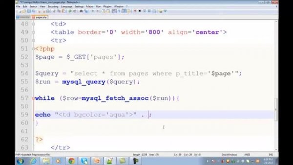 Complete CMS Website in PHP MySQL Urdu Hindi Tutorials Part 7 of 16