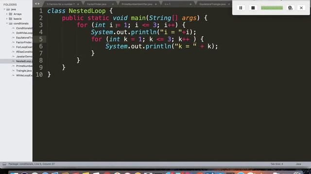 Nested Loops In java in telugu смотреть онлайн