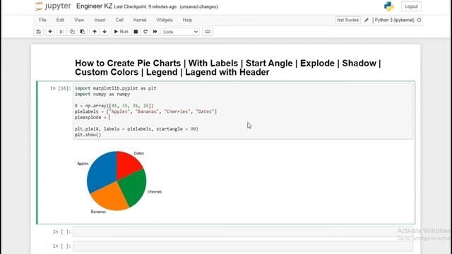 How to Create Pie Charts using python and matplotlib With Labels, Explode, Shadow, Custom Colors смотреть онлайн