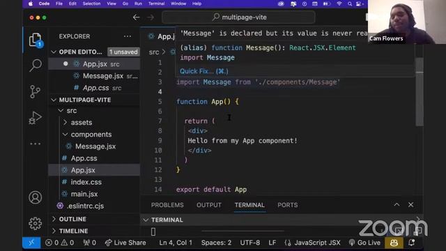 #CodeWithCam: Create a Multi Page React App (Vite + React-Router Dom) смотреть онлайн